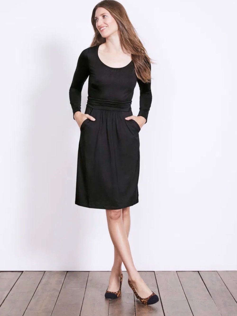 Boden Mabel Black Dress